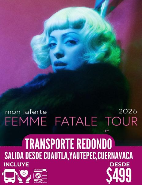 Promoción Mon Laferte transporte redondo